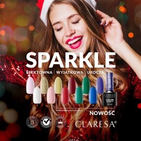 Гибридный лак для ногтей Claresa SPARKLE 6, 5г