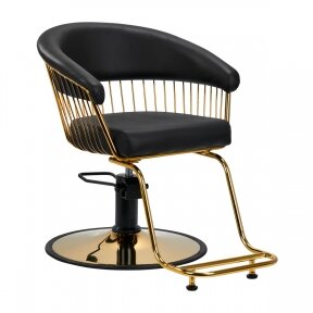 Barber chair GABBIANO LILLE M, black sp.