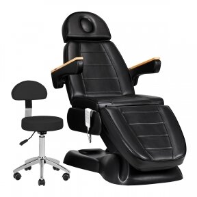 Электрический косметический стул SILLON Lux 273b + табурет черный 304