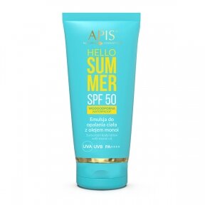 Apis Hello Summer with SPF50 body tanning emulsion with Monoi oil, 200ml