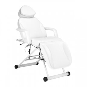 Кресло косметологическое гидравлическое Azzurro 563, белый sp.