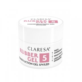 CLARESA RUBBER GEL statybinis, priauginimo gelis 5, 12g