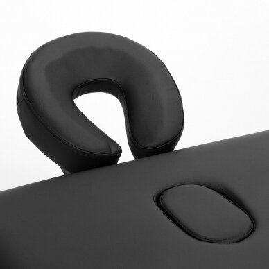 Medinis sulankstomas masažo stalas, Komfort Activ Fizjo Lux ,2 segmentai, juodas 5