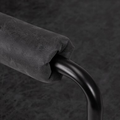 Kirpyklos krėslas GABBIANO Katania Loft Old Leather, juodos sp. 4