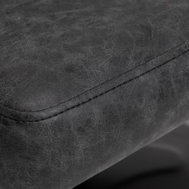Kirpyklos krėslas GABBIANO Katania Loft Old Leather, juodos sp. 7