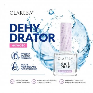 CLARESA Nail Prep dehidratorius, 5 ml 1