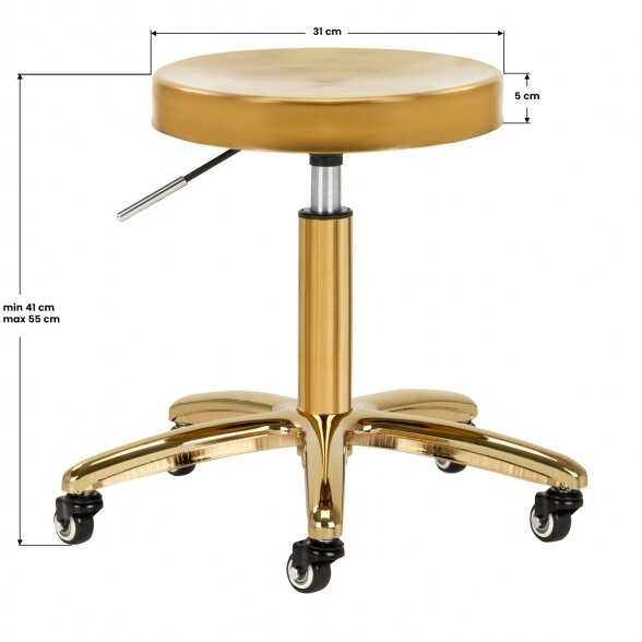 GABBIANO cosmetic/hairdressing chair AM-863, gold 2