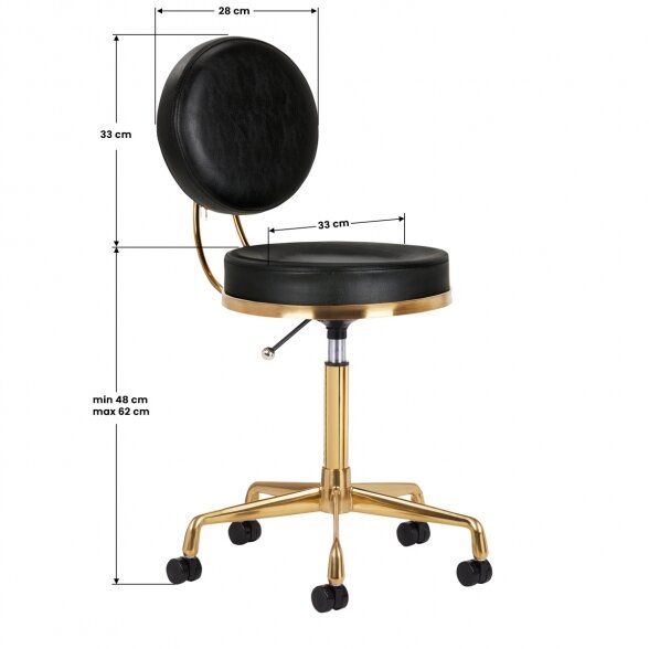 Master&#39;s chair H5, gold/black 5