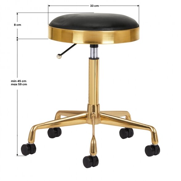 Master&#39;s chair H7, golden black 2