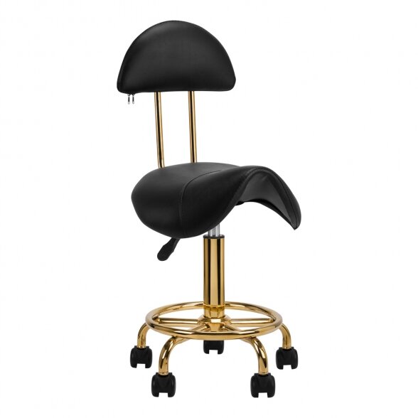 Professional craftsman&#39;s chair 6001G, black/gold