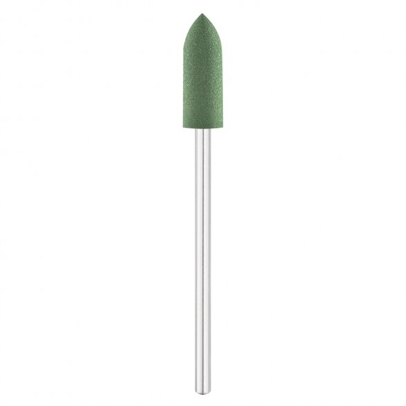 Exo rubber tip for nail grinding, green cylinder, ø 5.5 mm /32