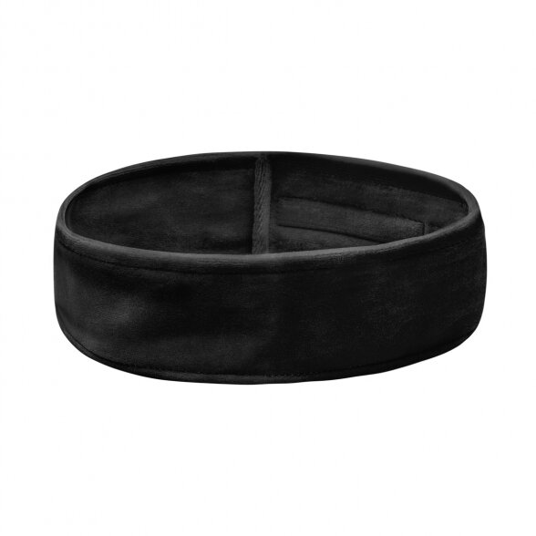 Velor hair band, black