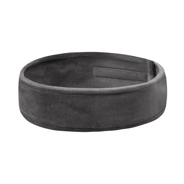 Velor hair band, gray