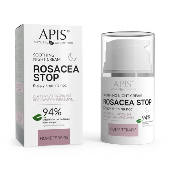 APIS ROSACEA- STOP Home THERAPIS soothing night face cream, 50ml