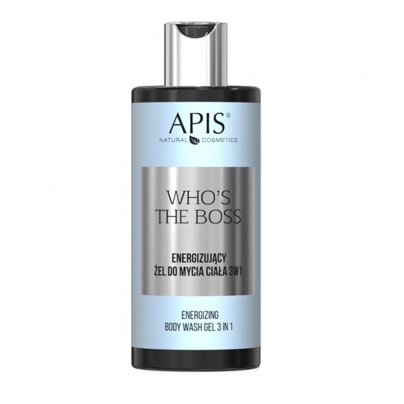 APIS APIS Who's the Boss energizuojantis dušo gelis-šampūnas 3 in 1, 300ml