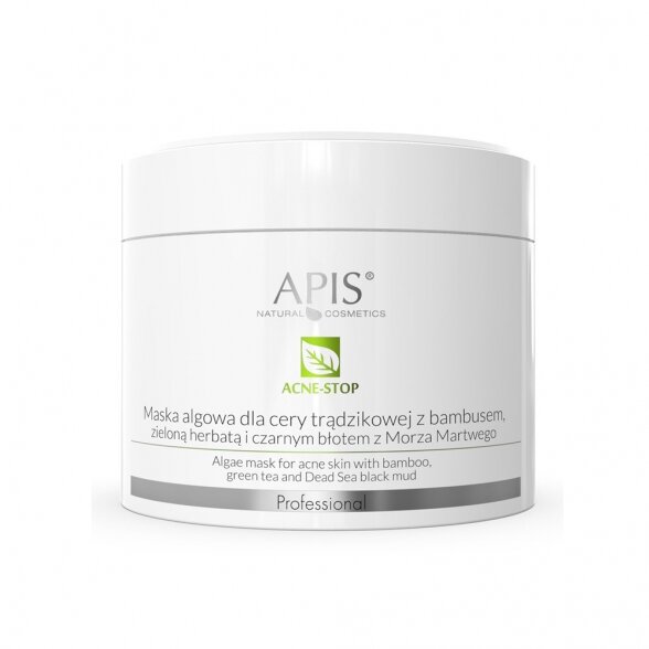 APIS Acne-Stop dumblių kaukė spuoguotai veido odai, 100g