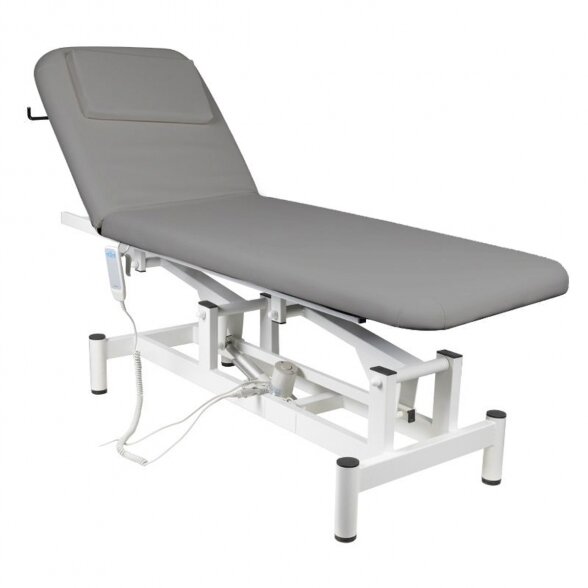 Electric 1-motor massage bed 079, gray