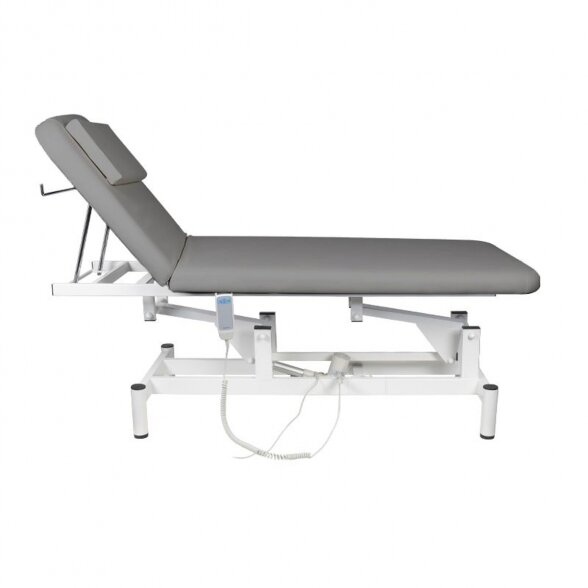 Electric 1-motor massage bed 079, gray 1