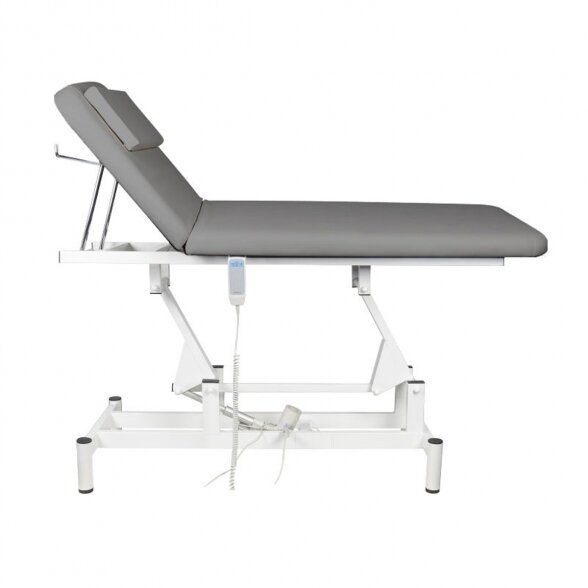 Electric 1-motor massage bed 079, gray 2