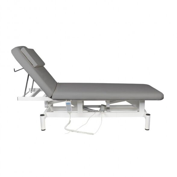 Electric 1-motor massage bed 079, gray 3