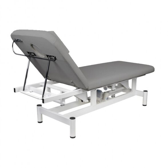 Electric 1-motor massage bed 079, gray 4