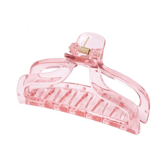 Hair curler, pink color. 4