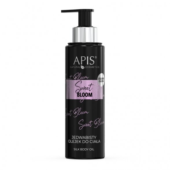 APIS Sweet Bloom regeneruojantis šilkinis kūno aliejus 150 ml