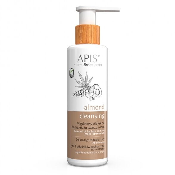 APIS Almond oil for cleaning face and eye makeup, 150ml