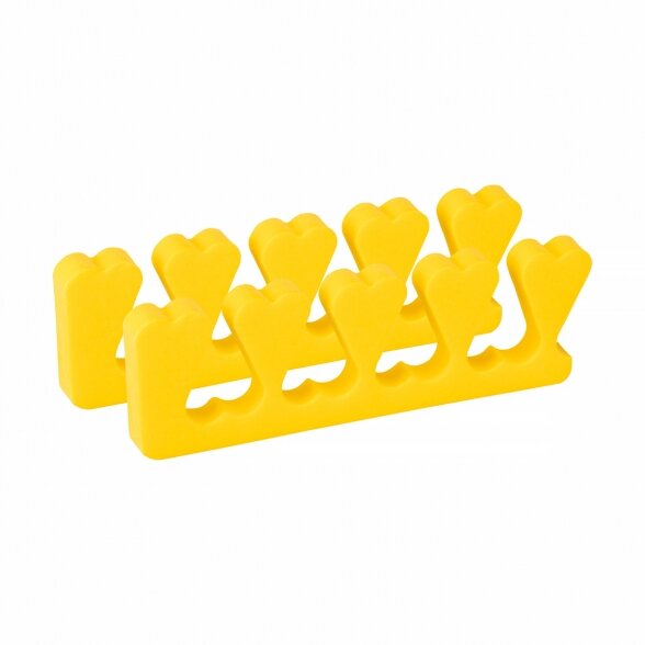 Toe tabs, 10 pcs., yellow