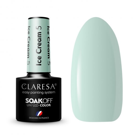 Hybrid nail polish CLARESA ICE CREAM 5