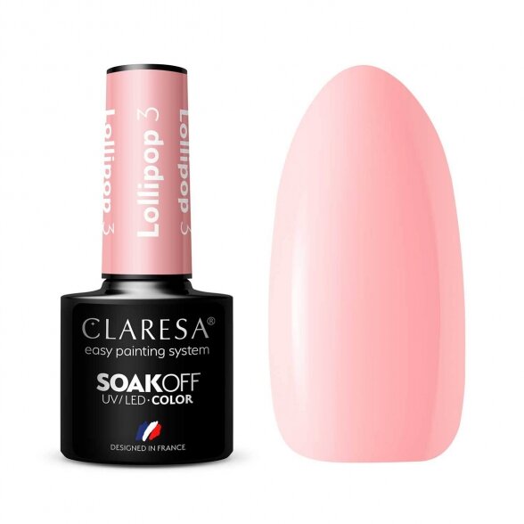 Hybrid nail polish CLARESA LOLLIPOP 3, 5g