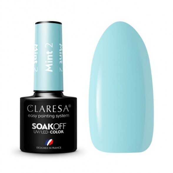 Hybrid nail polish CLARESA MINT 2, 5g