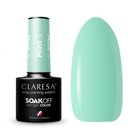 Hybrid nail polish CLARESA MINT 3, 5g