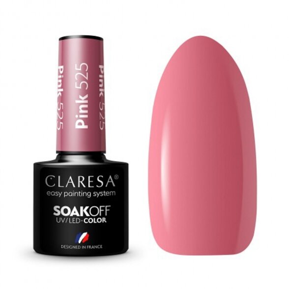 Hybrid nail polish CLARESA PINK 525, 5g