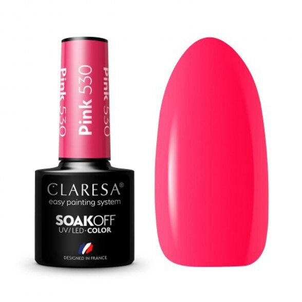 Hybrid nail polish CLARESA PINK 530, 5g