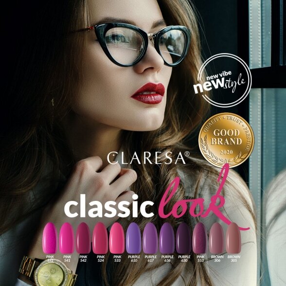 Hybrid nail polish CLARESA PINK 553, 5g 2