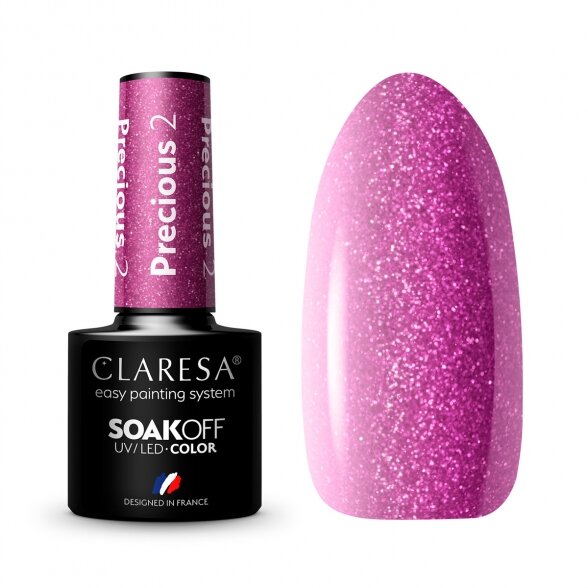 Hybrid nail polish CLARESA Precious PS2, 5g