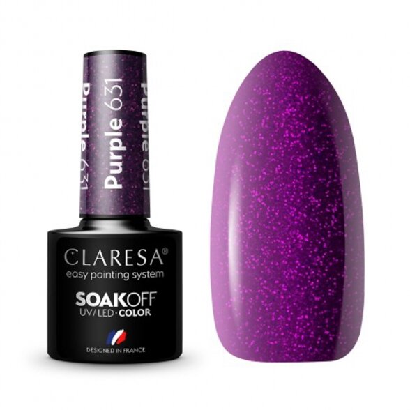 Гибридный лак для ногтей CLARESA PURPLE