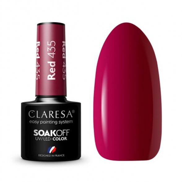 Hybrid nail polish CLARESA RED