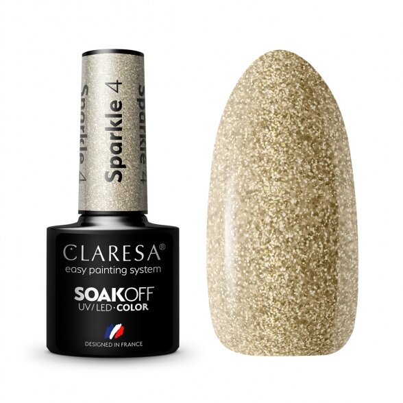 CLARESA SPARKLE hybrid nail polish