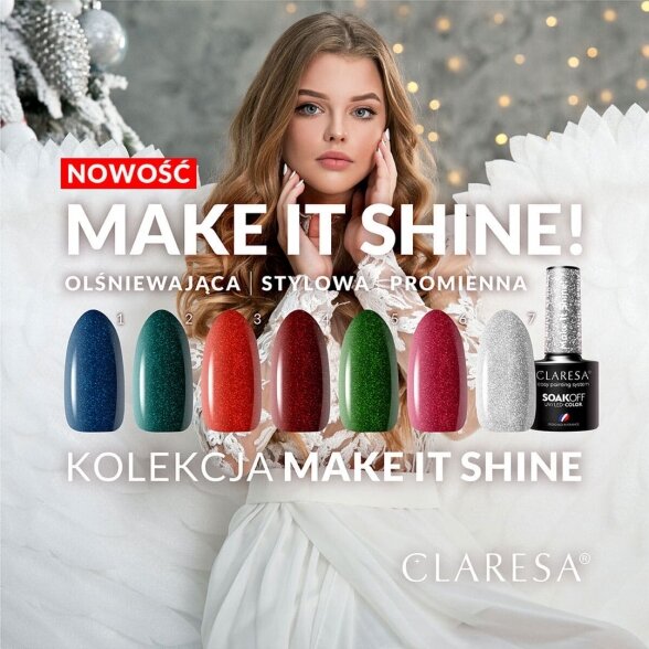 CLARESA MAKE IT SHINE hybrid nail polish 2