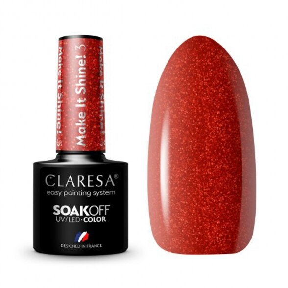 CLARESA MAKE IT SHINE hybrid nail polish