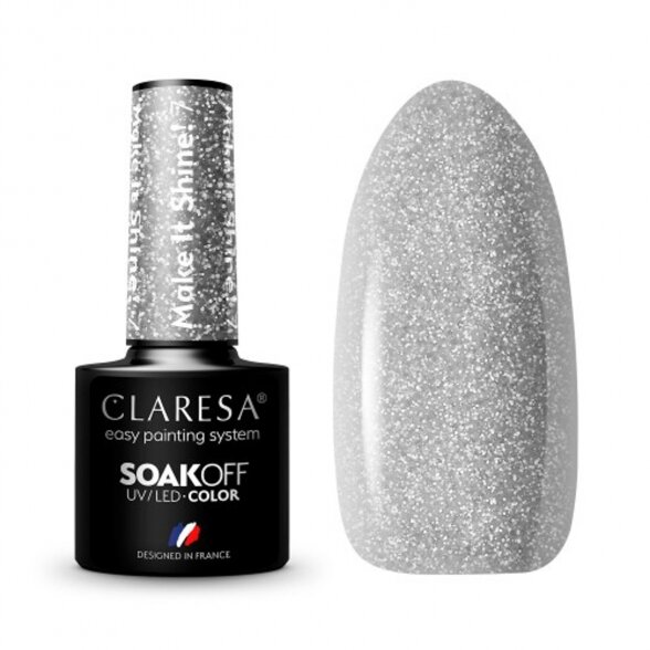 CLARESA MAKE AND SHINE hybrid nail polish