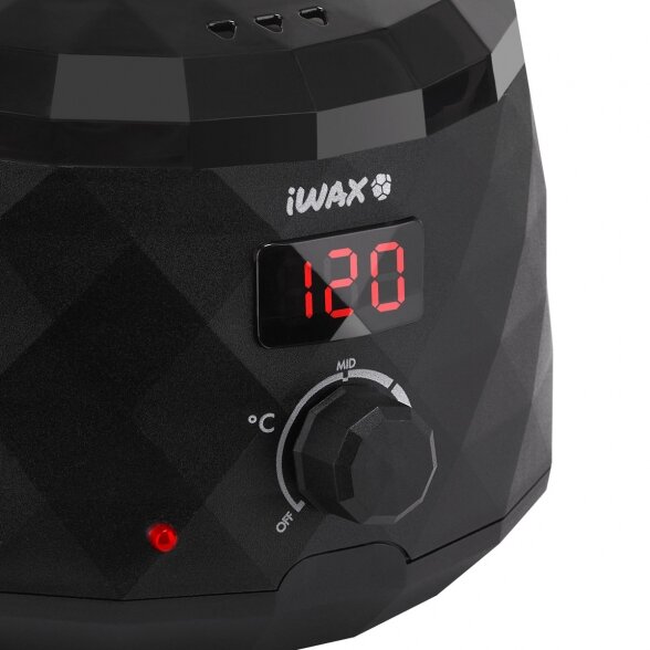 НАГРЕВАТЕЛЬ ВОСКОВ IWAX DIAMOND TECH 400ML, 100W, ЧЕРНЫЙ SP. 4