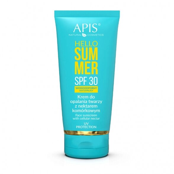 APIS Hello Summer Spf 30, veido kremas nuo saulės, 50ml