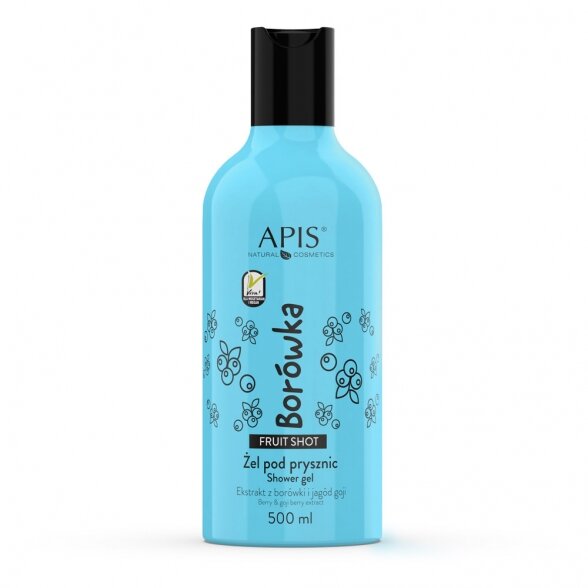 APIS Fruit Shot blueberry shower gel, 500 ml