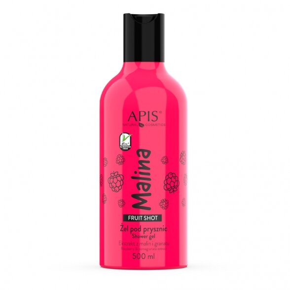 APIS Fruit Shot Raspberry dušo žėlė, 500 ml