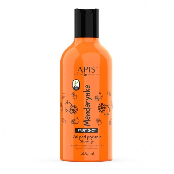 APIS Fruit Shot dušo gelis MANDARINAS, 500ml