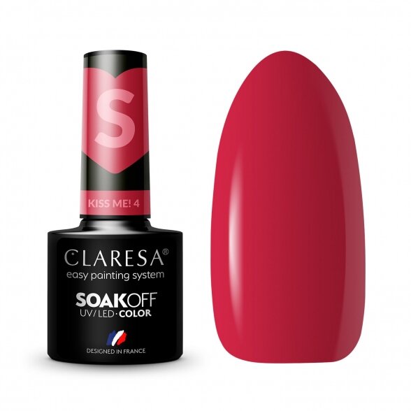 Hybrid nail polish CLARESA KISS ME 4, 5g