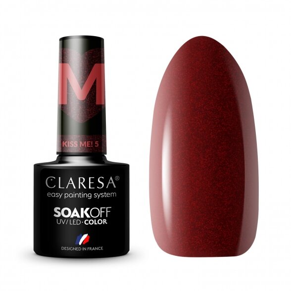 Hybrid nail polish CLARESA KISS ME 5, 5g